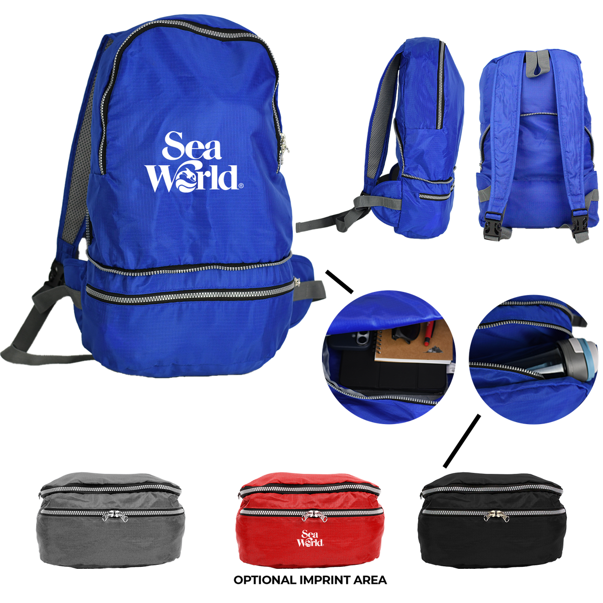 FLEXIPACK - Recycled 2-in-1 Backpack & Waist Pack – Gold Bond Inc.