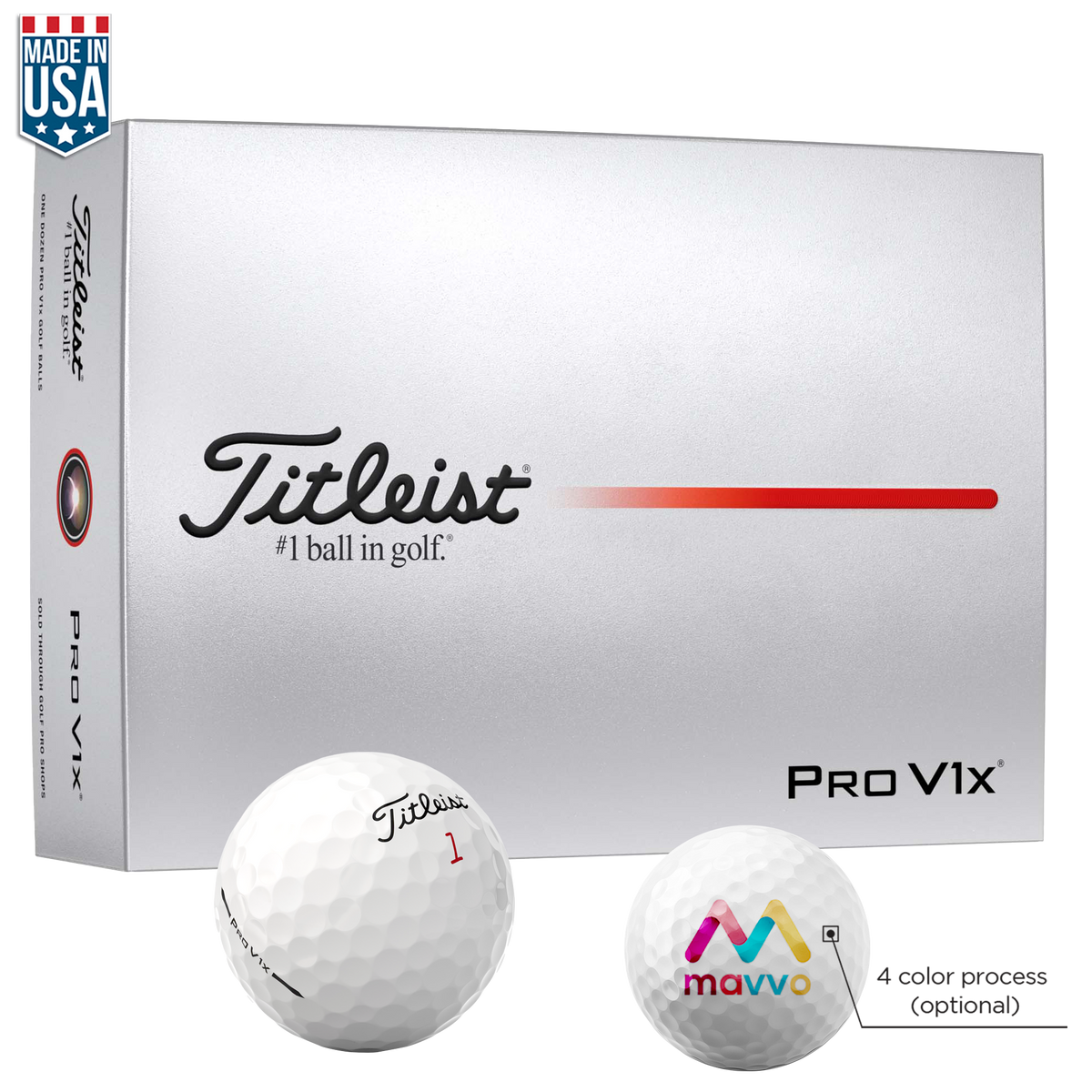 Personalized Pro V1x Golf Balls|Titleist Logo Golf Balls–Fast