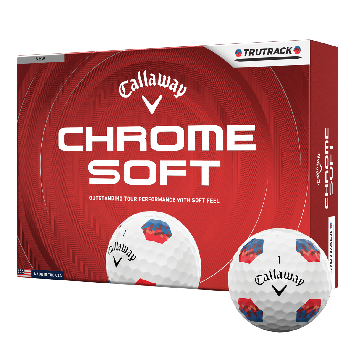 TRUTRACK-FD - Callaway Chrome Soft Tru Track Golf Balls – Gold