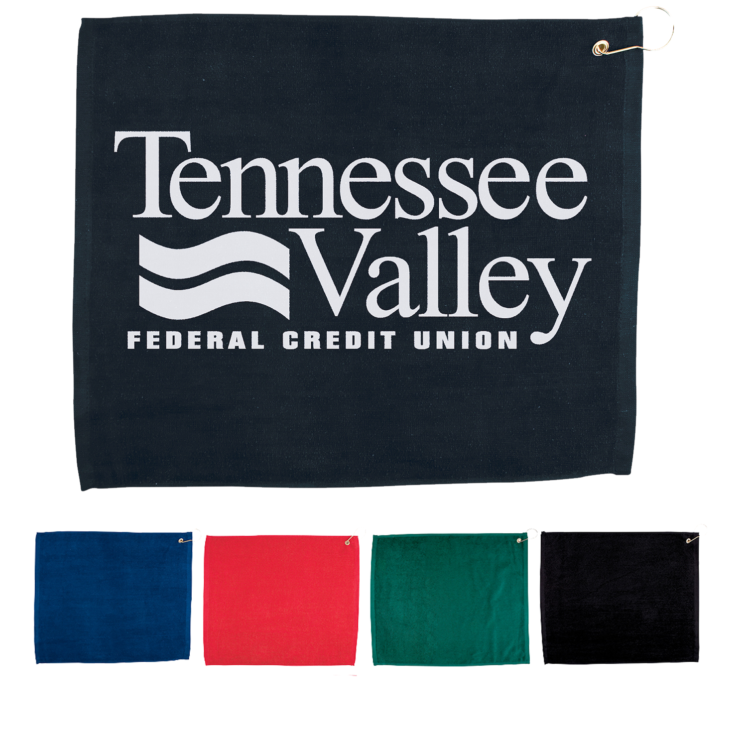 Custom Golf Towel 15x18 | Corporate Branded Velour Towel with Custom Golf Towel 15x18 | Corporate Branded Velour Towel with