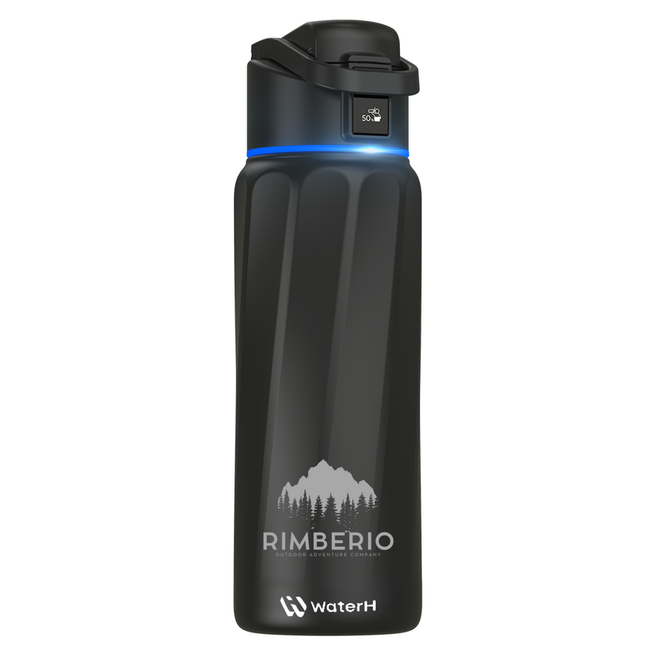 BOOST32 WaterH 32 oz Smart Water Bottle – Gold Bond - Main Image