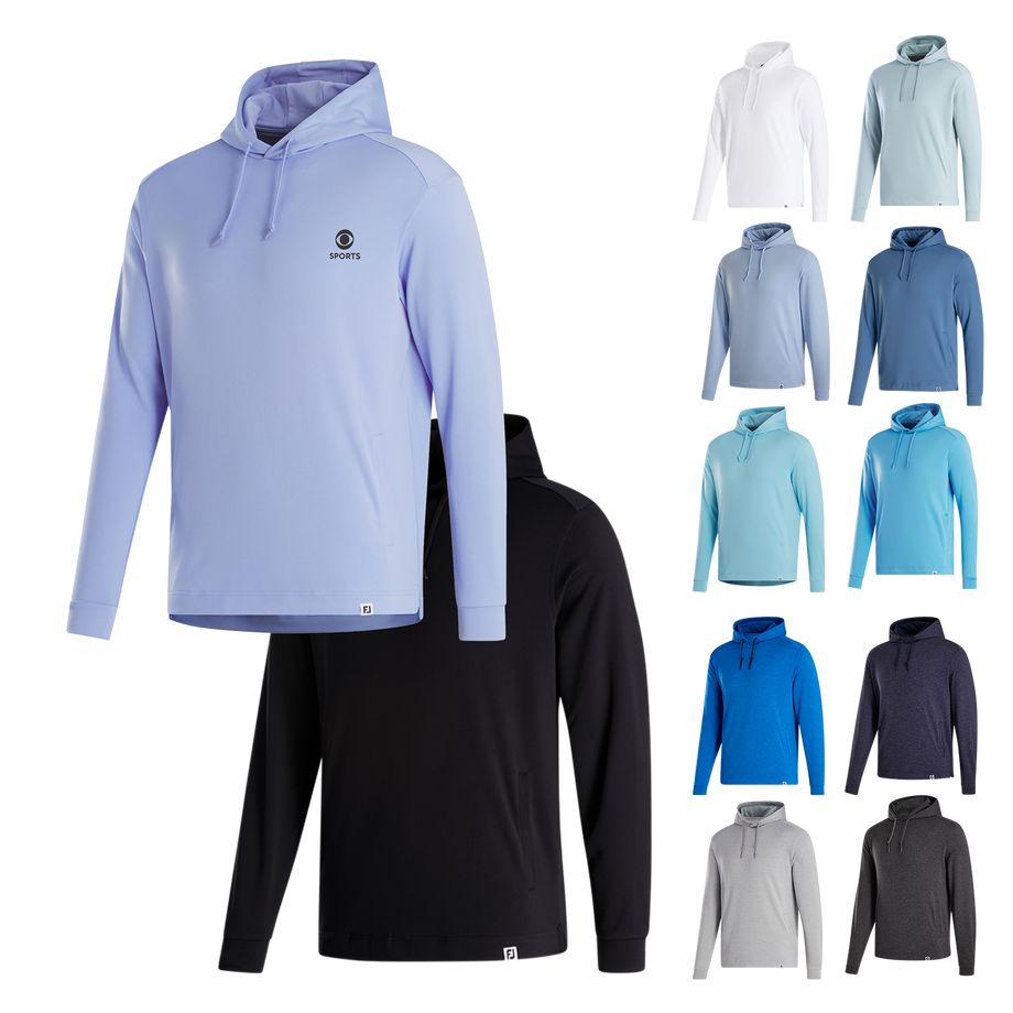 FootJoy Men's Lightweight Hoodie | Custom Performance Golf – Gold