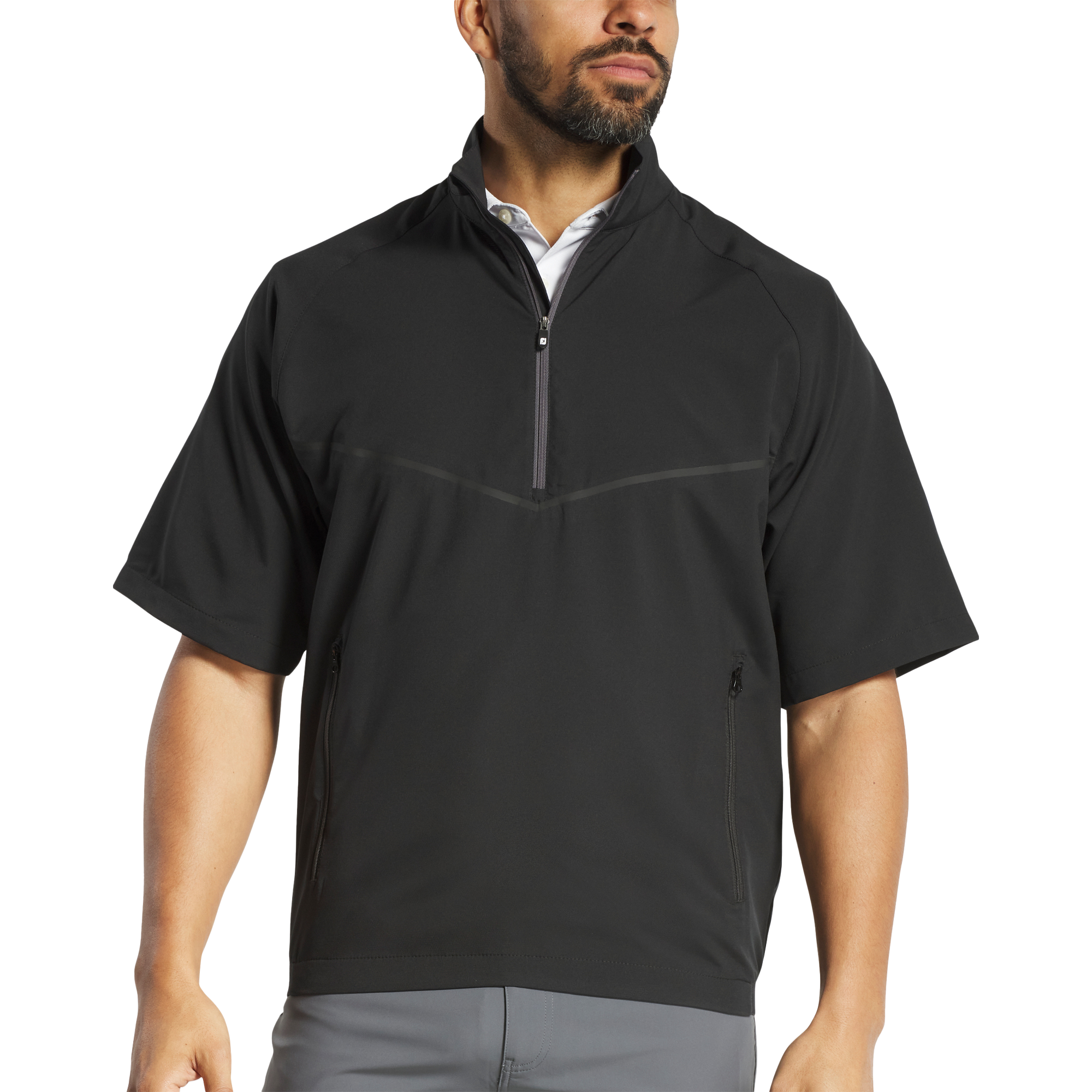 FootJoy Men's Zephyr Short Sleeve Windshirt | Custom Golf – Gold FootJoy Men's Zephyr Short Sleeve Windshirt | Custom Golf – Gold