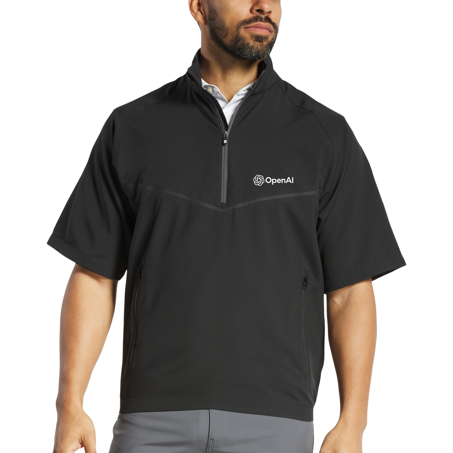 FootJoy Men's Zephyr Short Sleeve Windshirt | Custom Golf – Gold FootJoy Men's Zephyr Short Sleeve Windshirt | Custom Golf – Gold