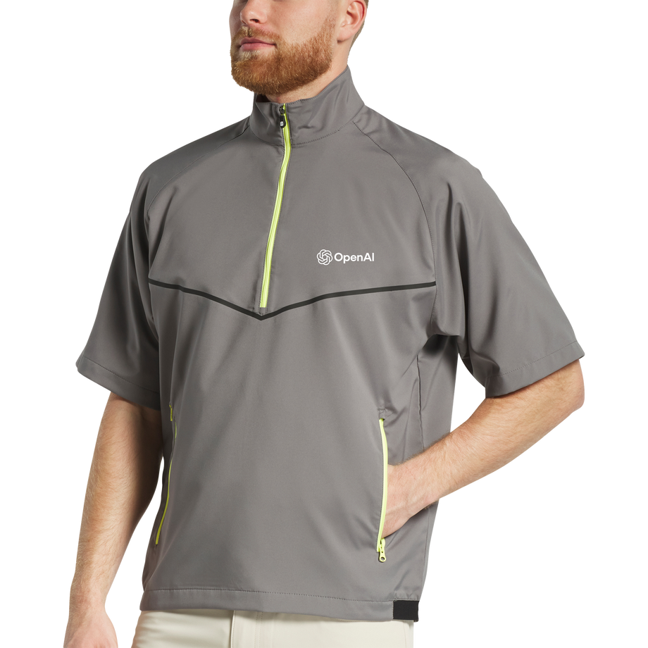 FootJoy Men's Zephyr Short Sleeve Windshirt | Custom Golf