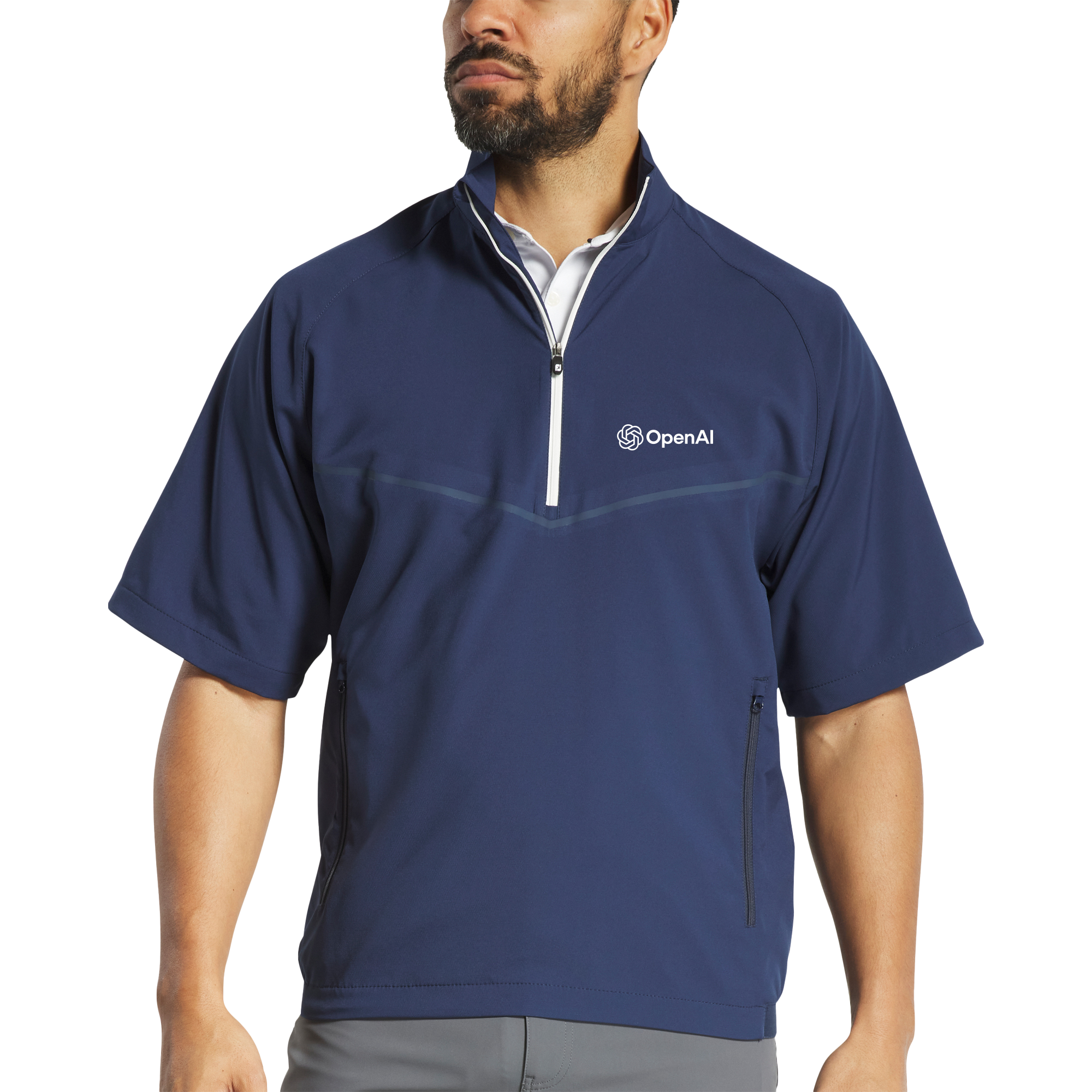 FootJoy Men's Zephyr Short Sleeve Windshirt | Custom Golf – Gold FootJoy Men's Zephyr Short Sleeve Windshirt | Custom Golf – Gold