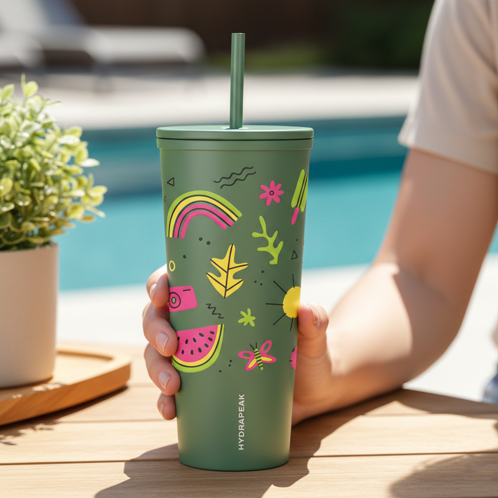 HPJOURNEY25-FD - 25 Oz. Hydrapeak Stainless Steel Travel Tumbler