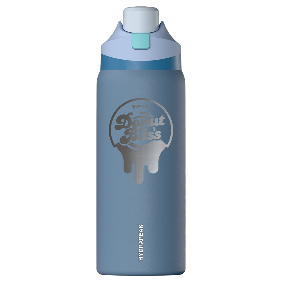 Hydrapeak Allure - Botella de agua aislada de acero inoxidable de 32 onzas con tapa de popote a prueba de derrames y funda de goma (piedra Hydrapeak Allure - Botella de agua aislada de acero inoxidable de 32 onzas con tapa de popote a prueba de derrames y funda de goma (piedra