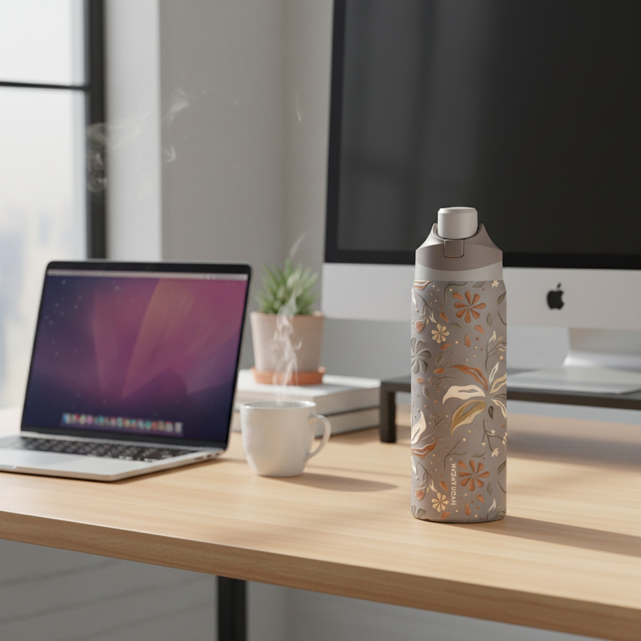 HPOASIS32-FD - 32 Oz. Hydrapeak Insulated Water Bottle – Gold Bond