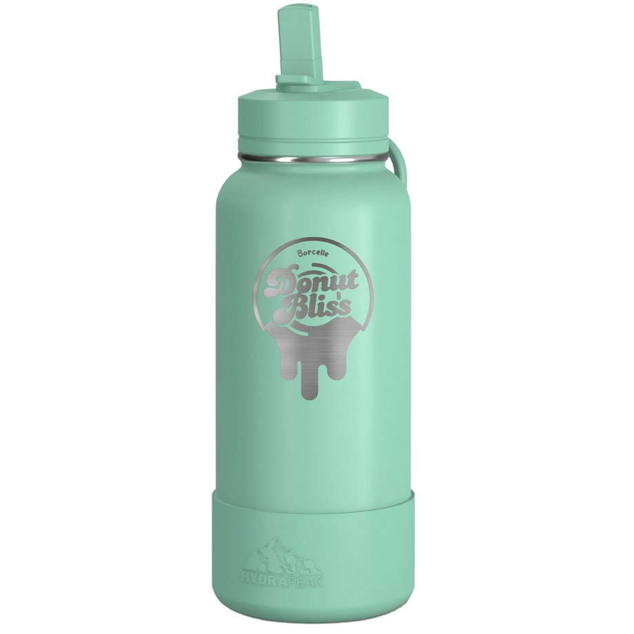 HPSPORTBOOT32-FD - 32 Oz. Hydrapeak Insulated Water Bottle w/Straw