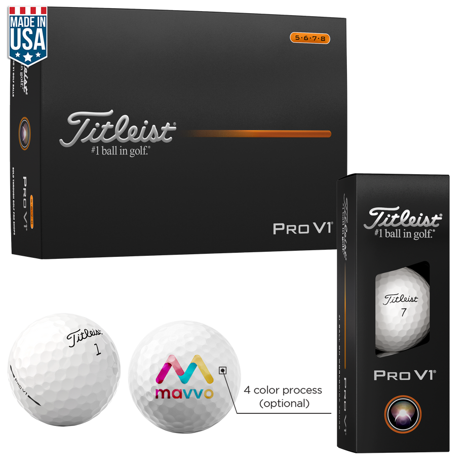 PV1H-FD- Titleist Pro V1 Half Dozen | Custom Logo Golf Balls