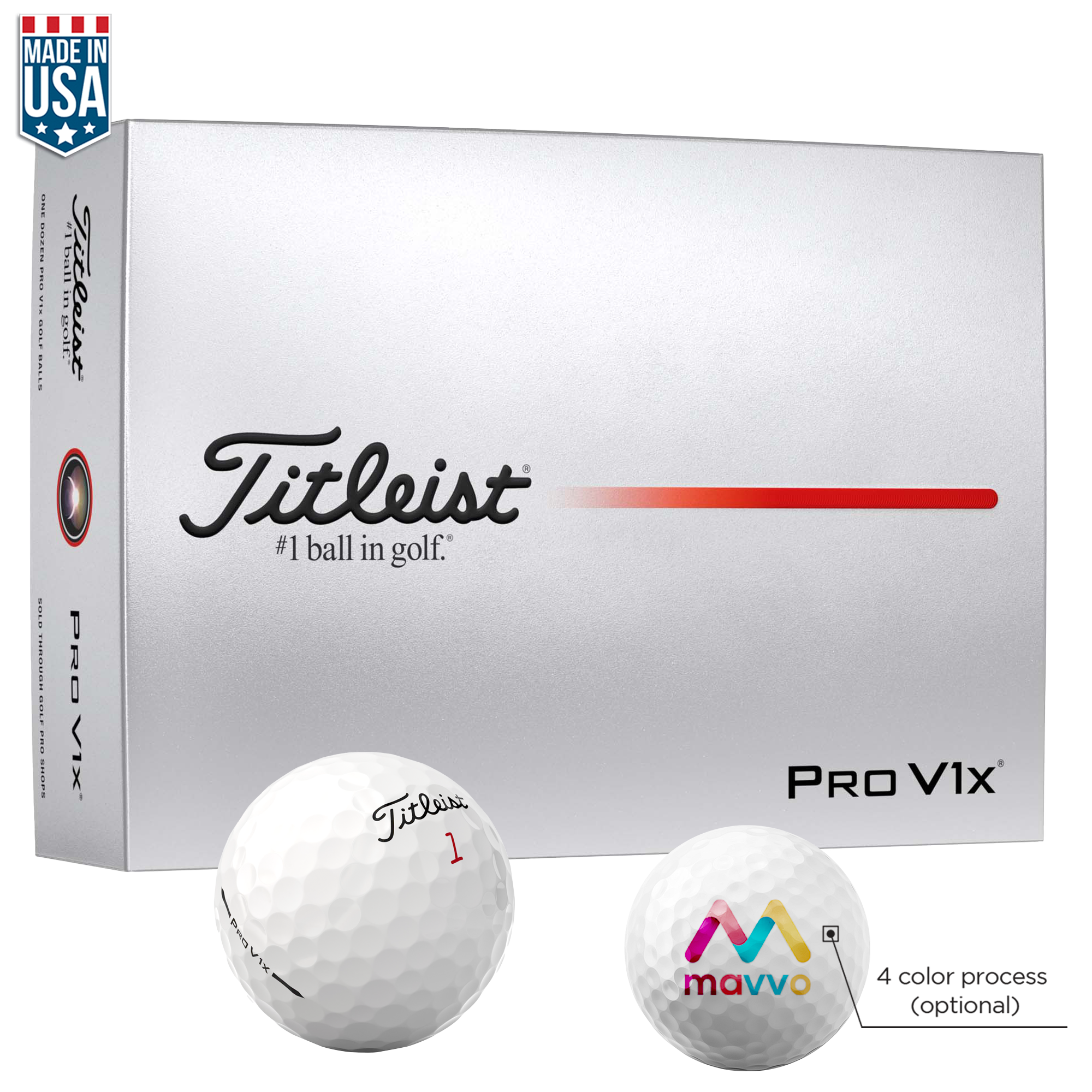Personalized Pro V1x Golf Balls|Titleist Logo Golf Balls–Fast