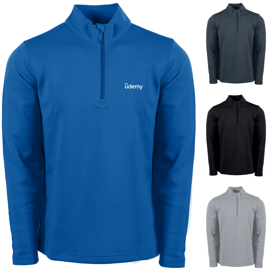 Omni Men's Reno 1/4 Zip Fleece|Custom Logo Golf Apparel with UPF Omni Men's Reno 1/4 Zip Fleece|Custom Logo Golf Apparel with UPF