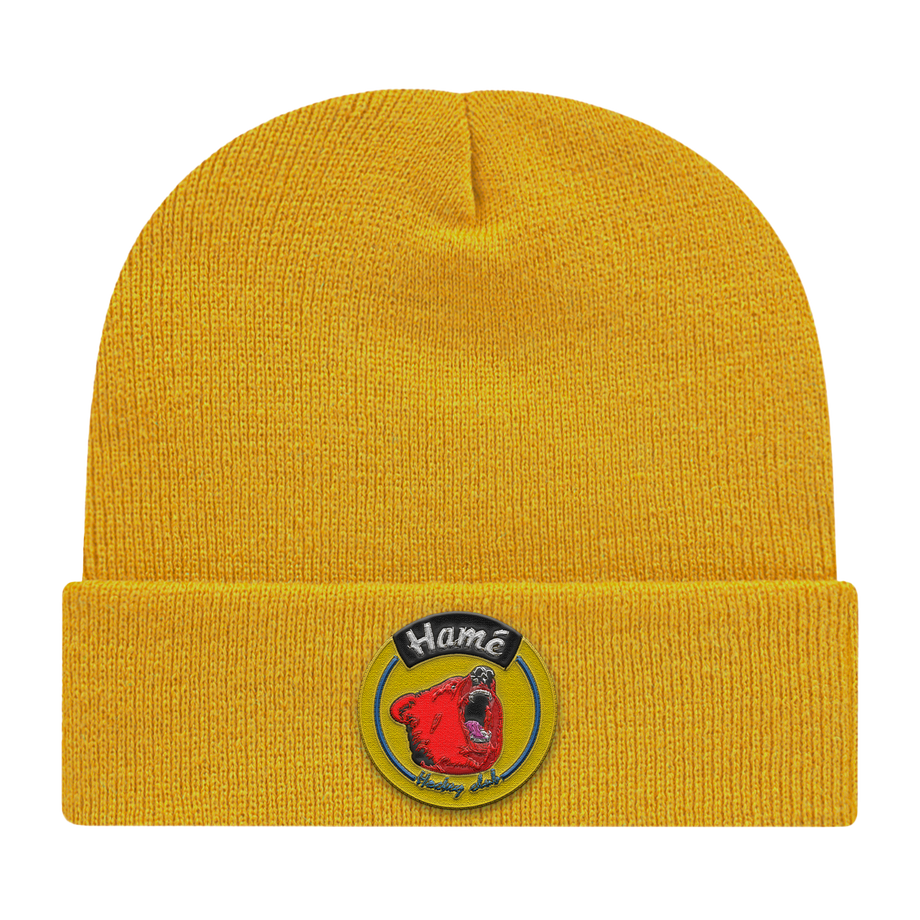 新品★ L'Appartement KNIT CAP Tompkin Knit Cap with Cuff | Custom Logo USA Made Beanie – Gold
